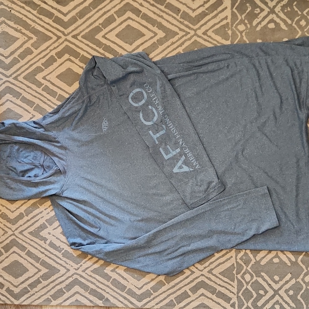 AFTCO American Fishing Tackle Company Hooded Pullover Shirt Top XL